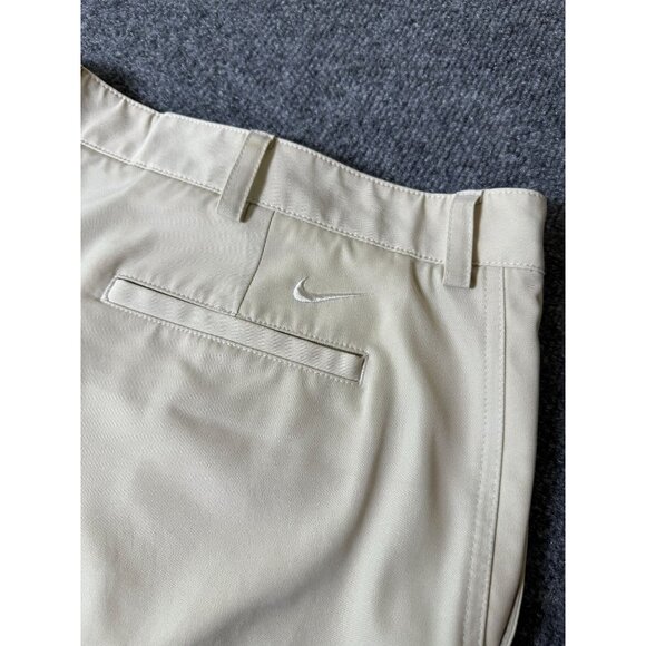 Nike Golf Shorts Mens 42 Tan Dri-Fit Flat‎ Front Athletic Chino Stretch Pockets - Picture 1 of 13
